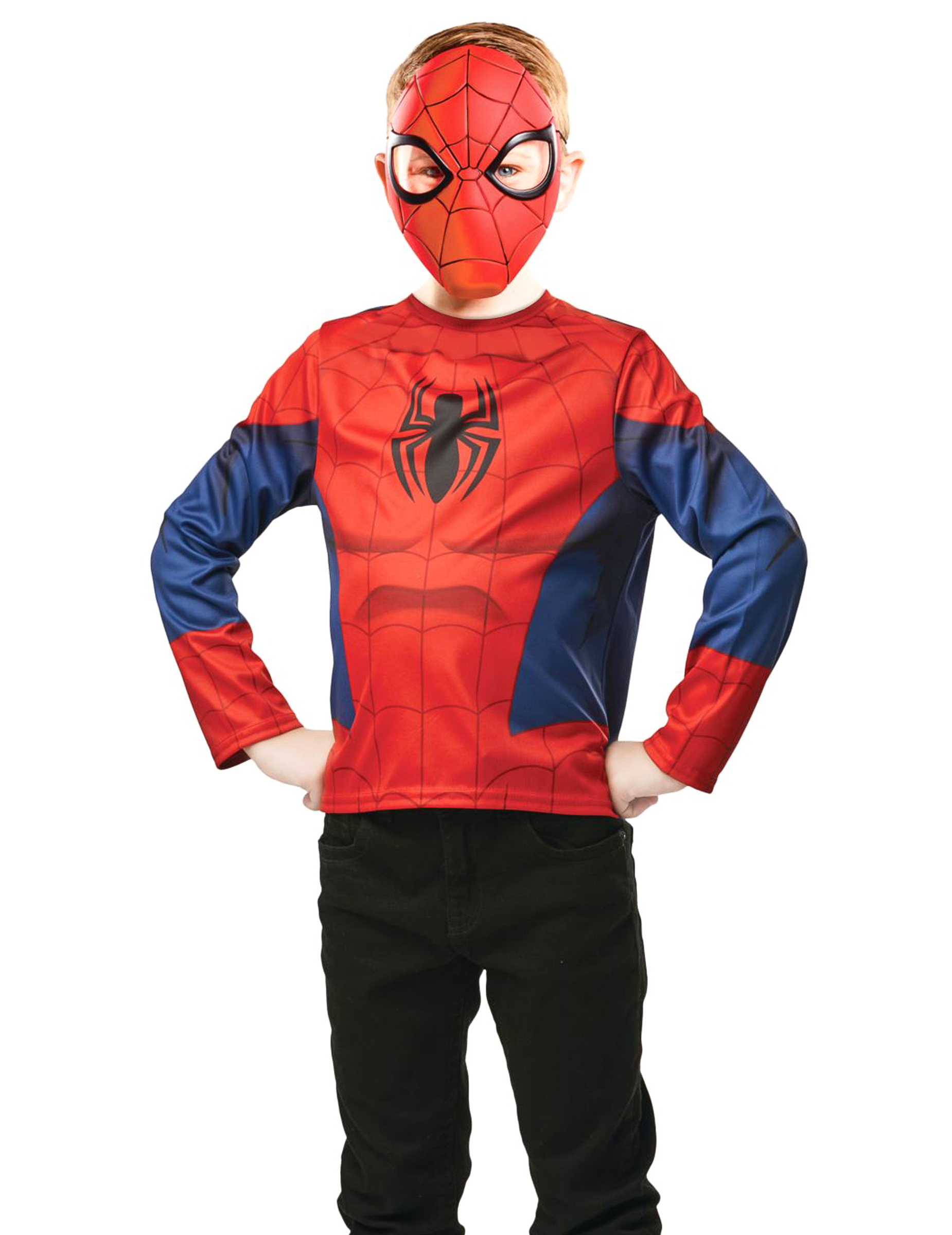 Spiderman Set Top und Maske für Kinder von RUBIES FRANCE