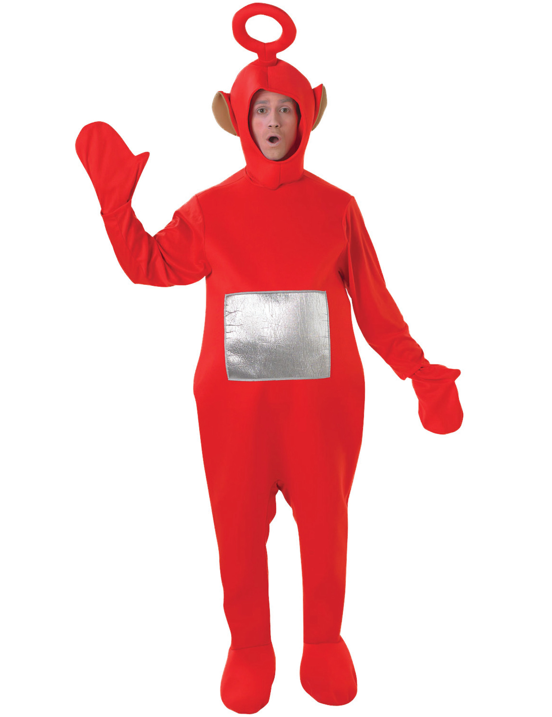 Teletubbies Po Unisex-Kostüm Lizenzware rot-silber von RUBIES FRANCE