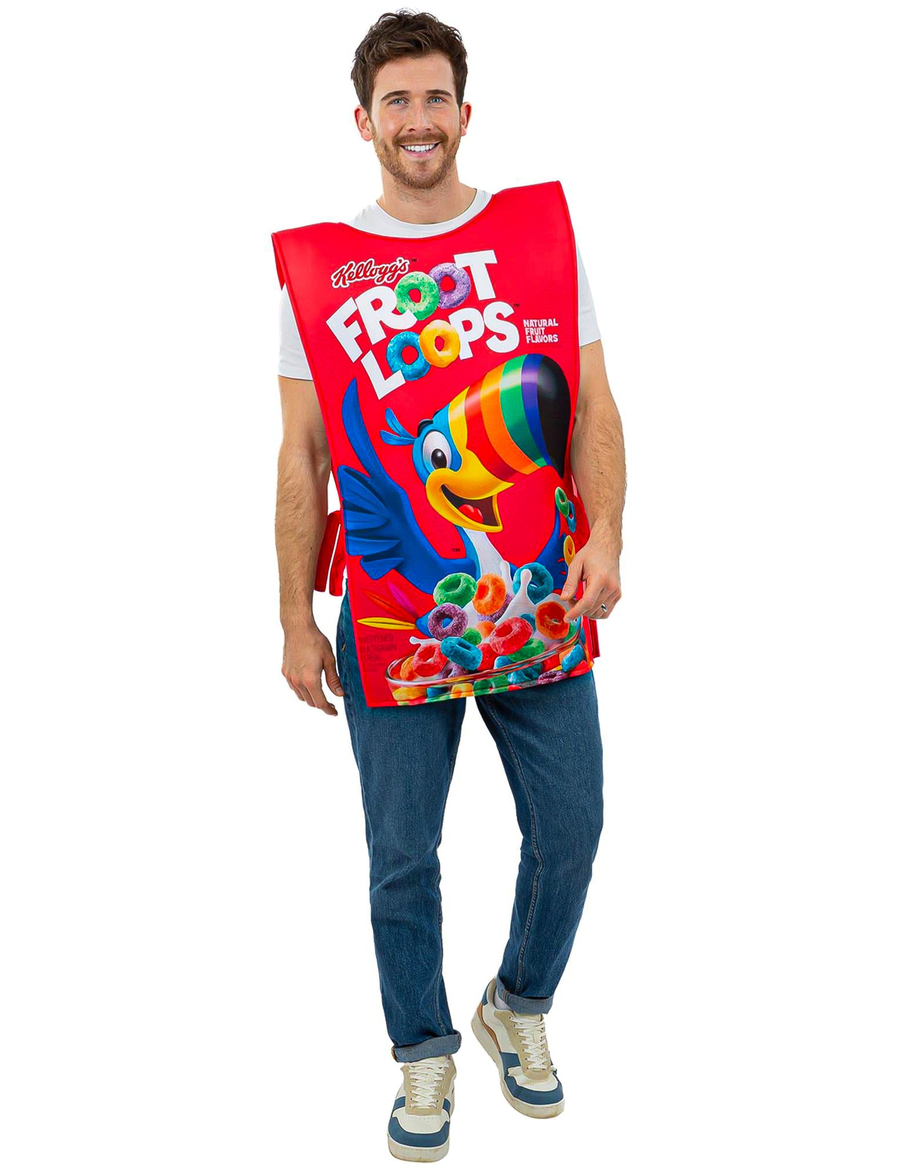 Kellogg's Froot Loops Müslipackung Kostüm für Erwachsene Kellogg's Froot Loops Müslipackung Kostüm für Erwachsene von RUBIES NL