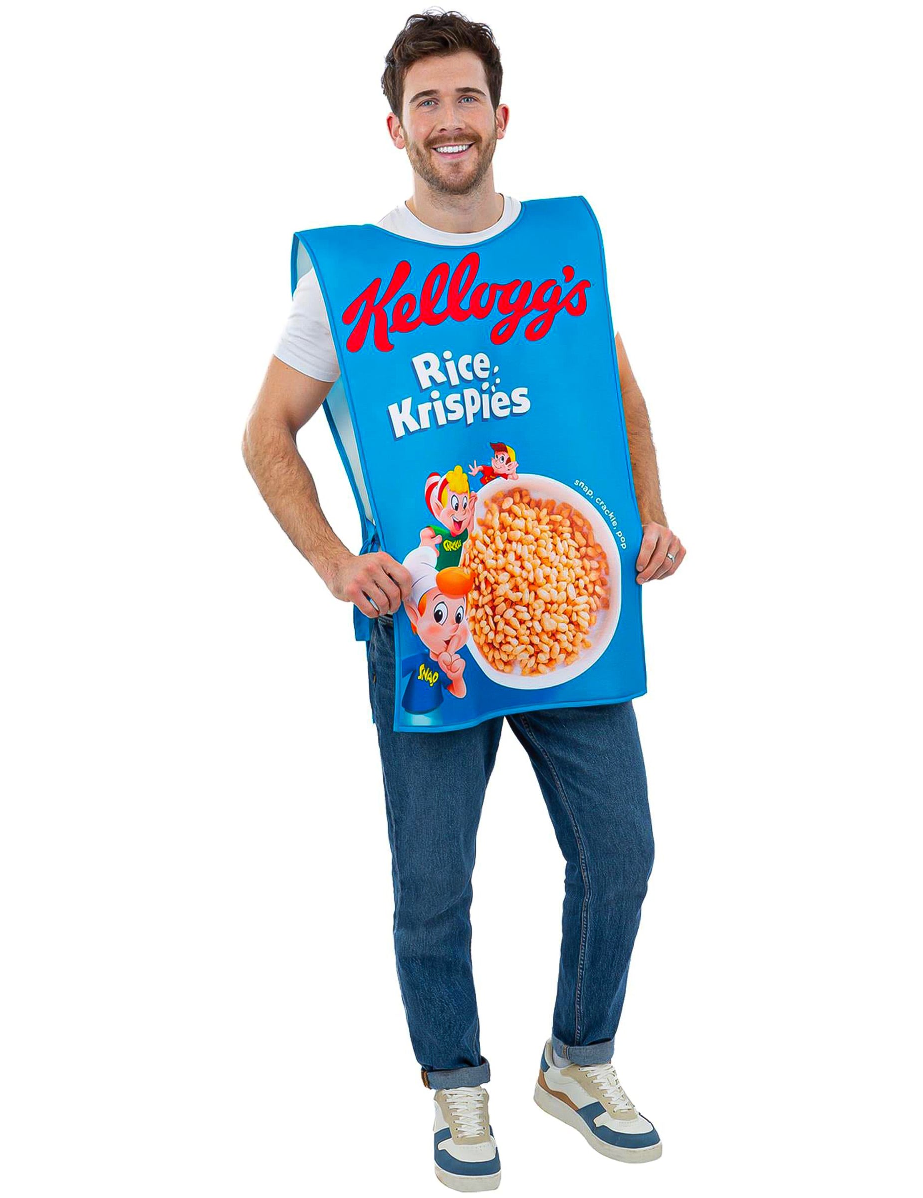 Kellogg's Rice Krispies Müsli-Packung Kostüm für Erwachsene Kellogg's Rice Krispies Müsli-Packung Kostüm für Erwachsene von RUBIES NL