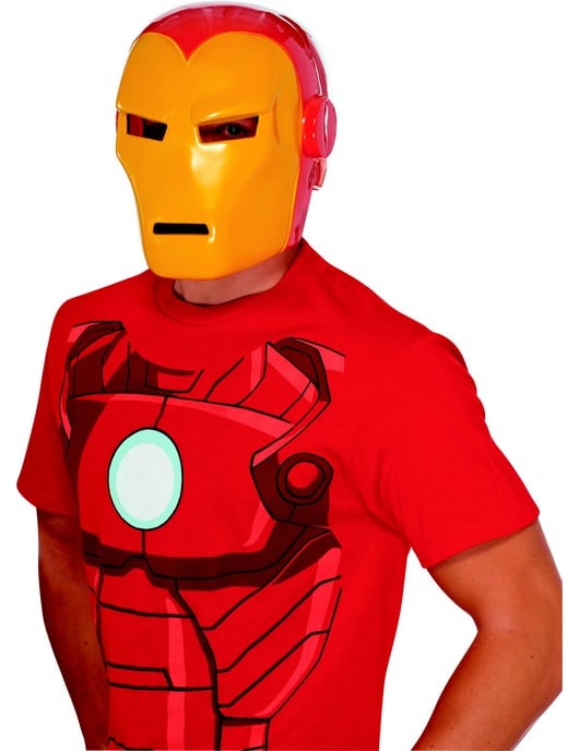 Iron Man Maske Superhelden-Maske Marvel-Lizenzartikel rot-gelb von RUBIES UK