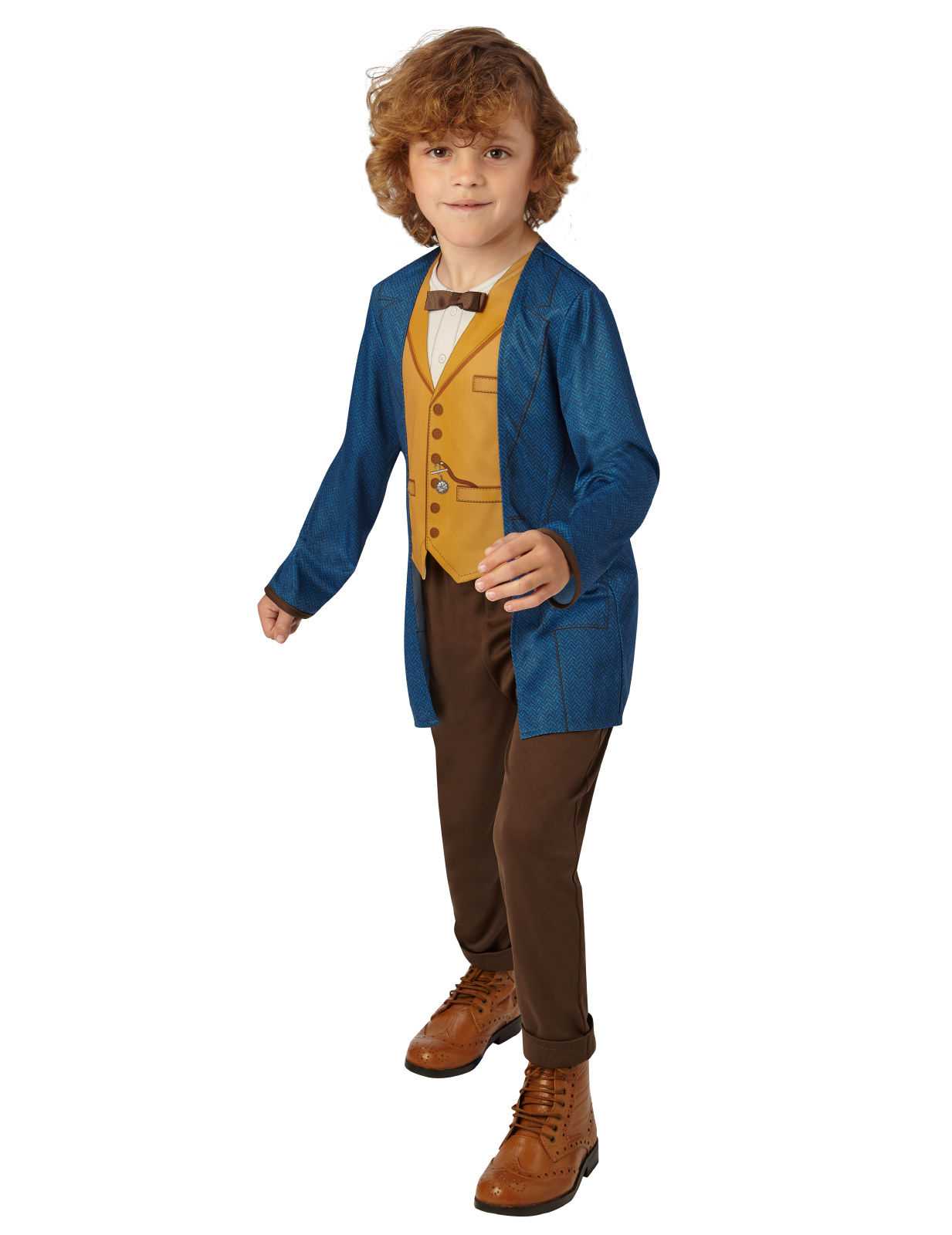 Newt Scamander Kinderkostüm Phantastische Tierwesen Lizenzware blau-beige-braun von RUBIES UK