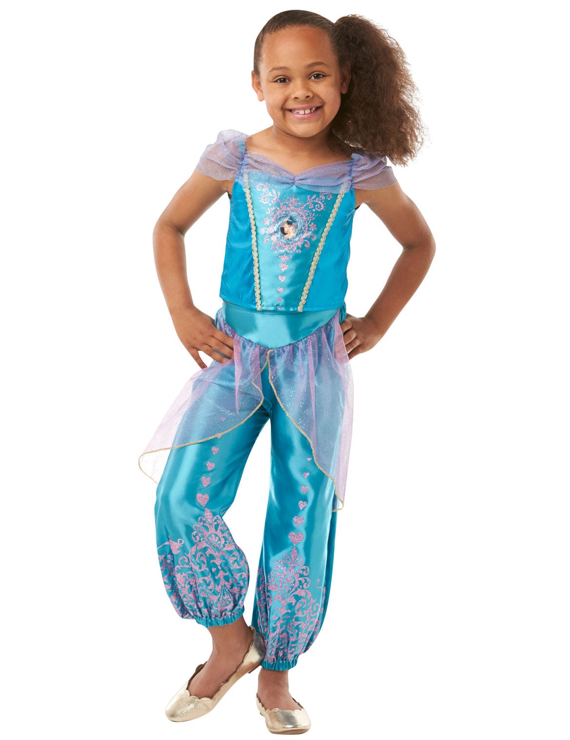 Prinzessin Jasmin-Kinderkostüm blau-lila Prinzessin Jasmin-Kinderkostüm blau-lila von RUBIES Masquerade Company UK Ltd
