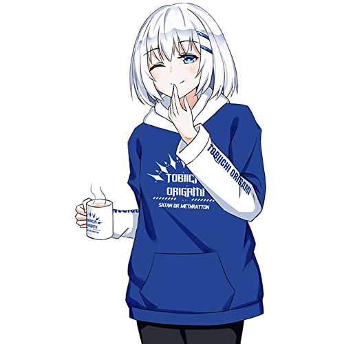 RUIBOCOS Date a Live Tobiichi Origami Anime Hoodie Mode Sweatshirt Pullover Cosplay Kostüm für Unisex (M) von RUIBOCOS