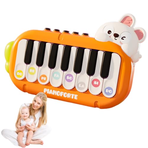 Klaviere und Tastaturen für Kinder, Gitarren und Saiteninstrumente für Kinder, Schlagzeug und Schlagzeug für Kinder, E-Learning Piano Tascheninstrument Camping Outdoor (Kaninchen aus Gras) von RUICUBEI