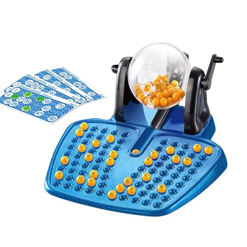 RUICUBEI Bingo Family Games, Tischspiele für analoge Lotteriemaschinen, Gesellschaftsspiele für Kinder und Erwachsene, klassisches Bingo-Set von RUICUBEI