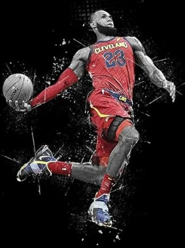 Basketball Player 23 Art Posters - 1000 Piece - Colorful Abstract Puzzles Puzzle - Family Decompression Game - Challenge - Puzzles for Adults Gifts Yq249Zp von RUIYANMQ