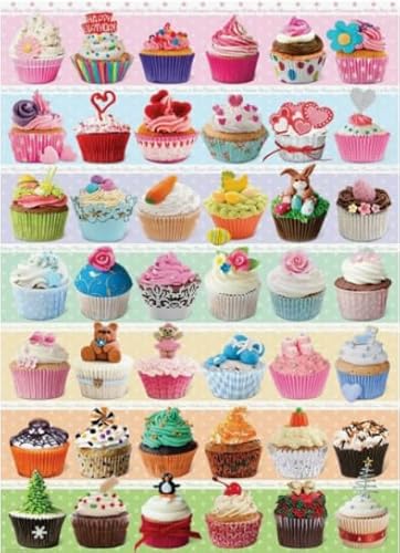 Desserts Picture Poster, 1000 Teile Puzzle, Jigsaw Puzzles, Colourful, for Adults, Unregelmäßige Puzzleteile, Memory Cognition Games Wy305Zq von RUIYANMQ