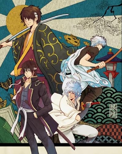 Japanese Animes Gintama - Colorful - Puzzlas 1000 Teile - Irregular Art Puzzle - Children's Personalised Toys - Educational Games Tk259Zw von RUIYANMQ