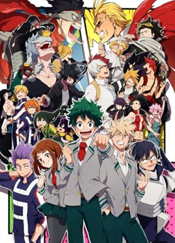 Puzzle 1000 Teile - Japanese Animes Midoriya My Academias - Colourful - Unregelmäßiges Puzzle - Lernspielzeug Für Kinder Tk1Zw von RUIYANMQ