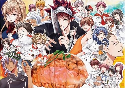 Puzzles 1000 Pieces, Japanese Animes Food Wars, Abstraktes Kunstpuzzle, Children's Educational Games Posters Puzzle Toys Wy339Zq von RUIYANMQ