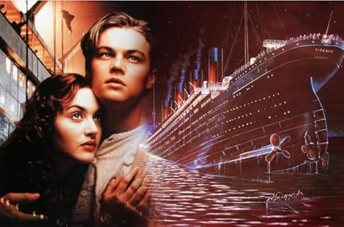 Puzzles 1000 Stück - Film Titanic'S Art Posters - Memory Games for The Elderly - Pädagogisches Familien Spielzeug - Erwachsene Puzzle Challenge Spiel Yq290Zp von RUIYANMQ