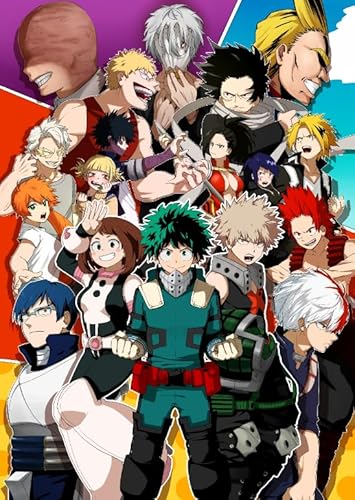 RUIYANMQ 1000 Piece Japanese Animes Midoriya My Academias Poster Für Erwachsene Familie Lernspielzeug Xq385Zy von RUIYANMQ