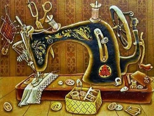 RUIYANMQ 1000 Pieces,Buntes Puzzle,Unregelmäßiges Puzzle Gifts,Retro Sewing Machines Oil Painting,Family Fun Challenge Toys,Gedächtnis- Und Wahrnehmungs Spiele Für Ältere Menschen,Dx227Zp RUIYANMQ 1000 Pieces,Buntes Puzzle,Unregelmäßiges Puzzle Gifts,Retro Sewing Machines Oil Painting,Family Fun Challenge Toys,Gedächtnis- Und Wahrnehmungs Spiele Für Ältere Menschen,Dx227Zp von RUIYANMQ