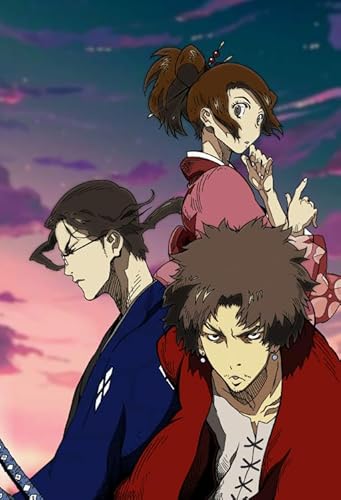 RUIYANMQ 1000 Pieces Puzzle Japanese Animes Champloo Poster Für Die Familie Stressabbau Lernspielzeug Xq9Zy von RUIYANMQ