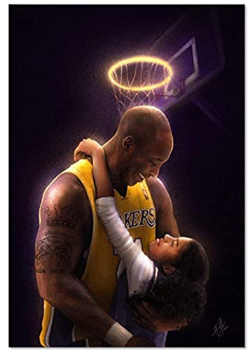 RUIYANMQ 1000 Stück Puzzle Kobe Bryant Und Gianna Poster Erwachsene Kinder Holzspielzeug Lernspiel Yp33Vq von RUIYANMQ