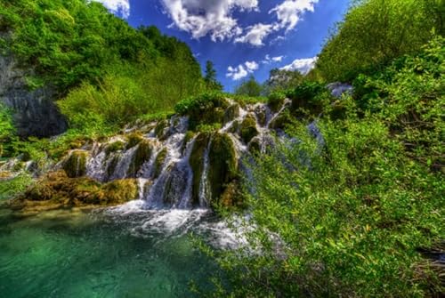 RUIYANMQ 1000-Teile-Puzzle Plitvice Lakes Landscape Posters for Adults Family Educational Toys Qw126Zp von RUIYANMQ