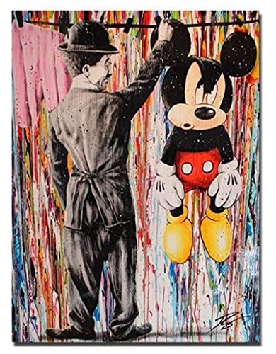 RUIYANMQ Bunte Charlie Chaplin Street Graffiti Puzzle 1000 Teile Holzpuzzle Erwachsene Kinder Lernspielzeug Familienspiel Tl70Zv von RUIYANMQ