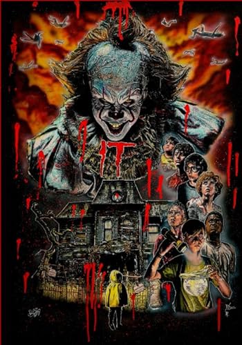 RUIYANMQ Das Holzpuzzle 1000 Stück Klassische Filme Stephen.King Poster Jigsaw Puzzle Für Erwachsene Familie'S Lernspielzeug Kq107Pz von RUIYANMQ