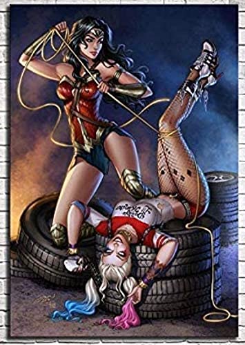 RUIYANMQ Holzpuzzle 1000 Stück Harley Quinn Puzzles Lernspielzeug Für Erwachsene Geburtstagsgeschenk Vq128Zw von RUIYANMQ