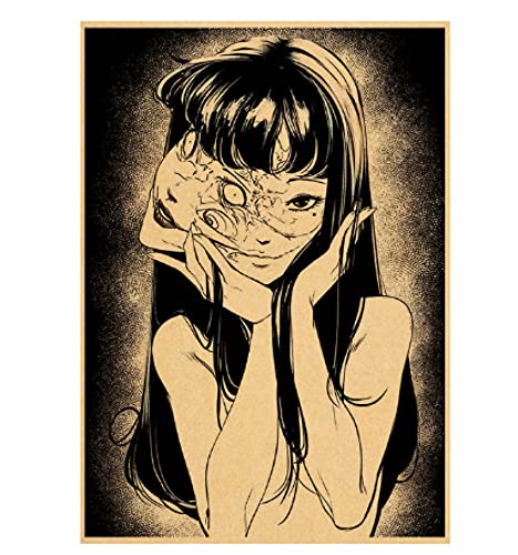 RUIYANMQ Holzpuzzle 1000 Stück Japanischen Anime Junji Ito Poster Vintage Cartoon Puzzles Lernspielzeug Für Erwachsene Geburtstagsgeschenk Uz40Ap von RUIYANMQ