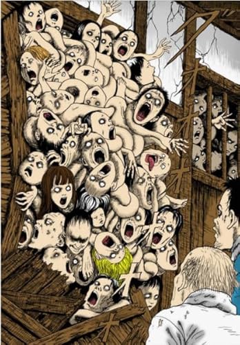 RUIYANMQ Holzpuzzle 1000 Teile Japanische Horror Illustrationen Junji.Ito Poster Holz Für Erwachsene Kinder Spiele Lernspielzeug Kx79Zy von RUIYANMQ