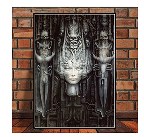 RUIYANMQ Hr Giger Li Ii Alien Horror Artwork Puzzle 1000 Teile Holz Erwachsene Kinder Lernspielzeug Dekompressionsspiel Ux106Zk von RUIYANMQ