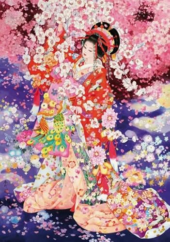 RUIYANMQ Japanese Woman Art Poster Puzzle 1000 Teile Puzzle Für Erwachsene Familie Dekompression Spiele Xq29Zy von RUIYANMQ