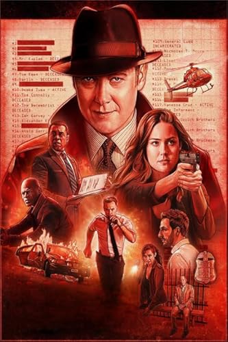 RUIYANMQ Jigsaw Puzzle 1000 Action Film Blacklists Plakate Für Erwachsene Lernspielzeug Puzzles Vy247Nt von RUIYANMQ