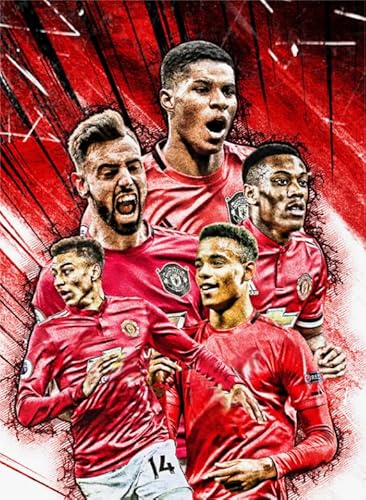 RUIYANMQ Jigsaw Puzzle 1000 English Soccer Player M.Rashford Poster Für Erwachsene Lernspielzeug Puzzles Qz454Yk von RUIYANMQ