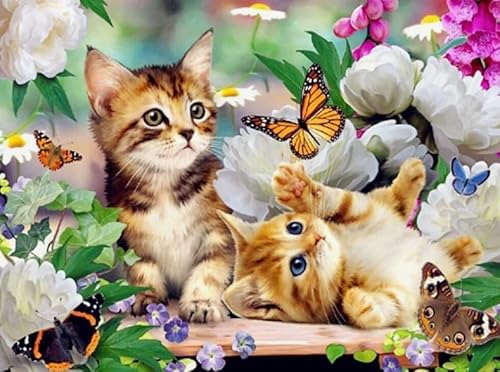 RUIYANMQ Jigsaw Puzzle 1000 Pieces Animal Cat Posters for Adult Familys Puzzle Toy Decompression Game Xq473Zp von RUIYANMQ