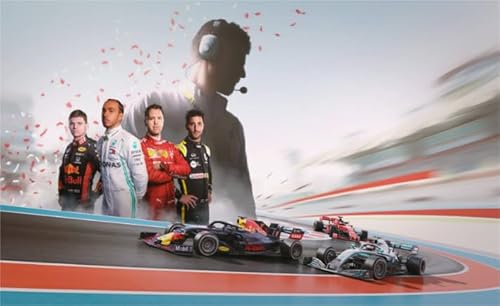 RUIYANMQ Jigsaw Puzzle 1000 Teile Rennwagen F1 Poster Buntes Geschicklichkeitsspiel Für Die Ganze Familie Erwachsene Xq75Zp von RUIYANMQ