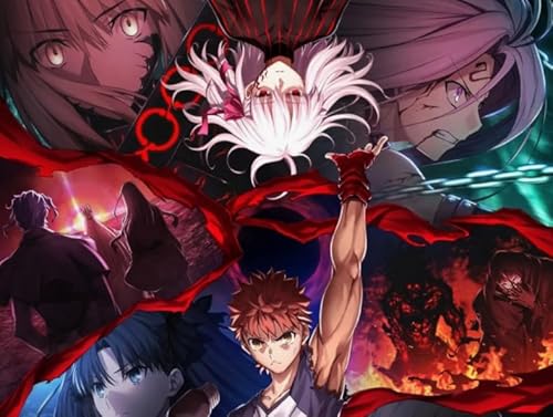 RUIYANMQ Jigsaw Puzzles 1000 Teile Shirou Emiya Night Japanese Anime Posters Puzzles Educational Toy for Adults Qw537Zp von RUIYANMQ