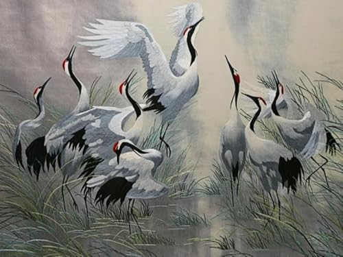 RUIYANMQ Jigsaw Puzzles 1000 Teilen Assembling Picture Birds Oil Painting for Adults Family Games Educational Toys Gt320Zw von RUIYANMQ