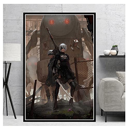 RUIYANMQ Nier Automata Kampfspiel Mädchen Japan Anime Poster Puzzle 1000 Teile Für Lernspielzeug Kreative Geschenke Familienspiele Uf111Vw von RUIYANMQ