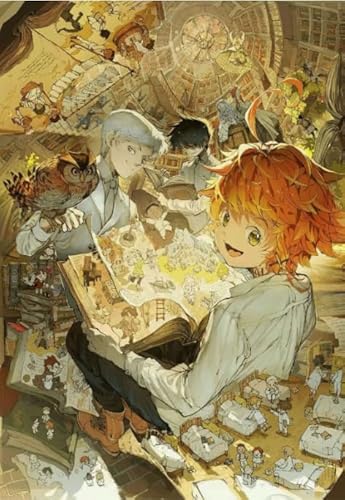 RUIYANMQ Puzzle 1000 Stück Japanische Abenteuer Anime Emma.Norman.Ray Versprochen Poster Holz Dekompression Spiel Für Erwachsene Spielzeug Geschenk Df44Pq von RUIYANMQ