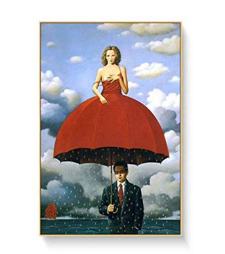 RUIYANMQ Puzzle 1000 Stück Rene Magritte Surrealismus Kunstwerk Reproduktion Poster Holz Erwachsene Spielzeug Dekompression Spiel Jq402Mk von RUIYANMQ