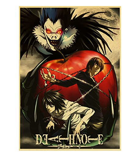 RUIYANMQ Puzzle 1000 Teile Klassische Anime Serie Death Note Poster Retro Erwachsene Für Erwachsene Kinder Spiele Lernspielzeug Px412Yk von RUIYANMQ