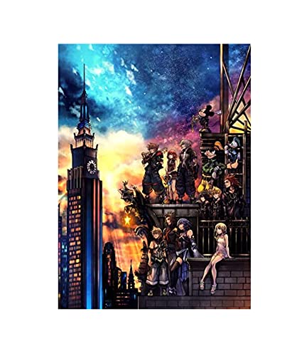 RUIYANMQ Puzzle 1000 Teile Puzzle Kingdom Hearts Spiele Anime Cartoon Filmkunst Erwachsene Kinderspiele Lernspielzeug Tl19Zv von RUIYANMQ