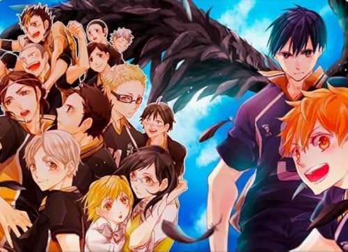 RUIYANMQ Puzzle 1000 Teilen Japanese Animes Haikyuu!! Poster for Adult Family Decompression Toy Gt232Zw von RUIYANMQ