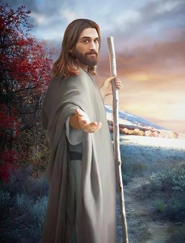 RUIYANMQ Puzzle 1000 Teilen Jesus Oil Painting Poster Puzzle for Adult Educational Game Family Decompression Toy Gt265Zw von RUIYANMQ