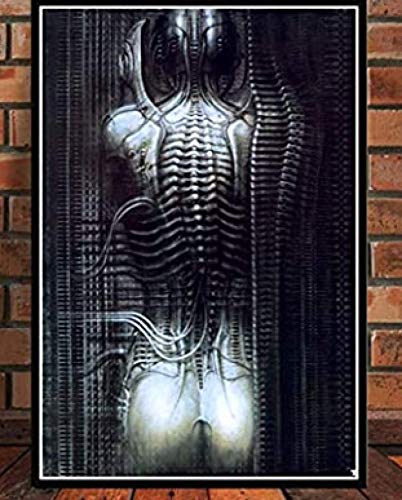 RUIYANMQ Puzzles 1000 Stück Poster Hr Giger Li Ii Alien Horror Artwork Retro Kunst Für Erwachsene Spielzeug Wq41Xz von RUIYANMQ