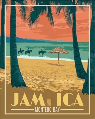 RUIYANMQ Puzzles 1000 Teile Jamaicas Vintage Travel Art Posters for Adults Family Games Educational Toys Qw181Zp von RUIYANMQ