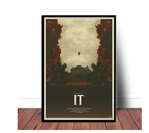 RUIYANMQ Thriller Horrorfilm Stephen King Pennywise Poster Puzzle 1000 Teile Holzpuzzle Erwachsene Kinder Lernspiel Familie Dekompressionsspielzeug Geschenk Yt258Zu von RUIYANMQ