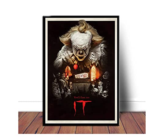 RUIYANMQ Thriller Horrorfilm Stephen King Pennywise Poster Puzzle 1000 Teile Holzpuzzle Erwachsene Kinder Lernspiel Familie Dekompressionsspielzeug Geschenk Yt259Zu von RUIYANMQ