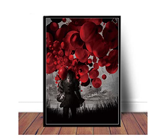 RUIYANMQ Thriller Horrorfilm Stephen King Pennywise Poster Puzzle 1000 Teile Holzpuzzle Erwachsene Kinder Lernspiel Familie Dekompressionsspielzeug Geschenk Yt264Zu von RUIYANMQ