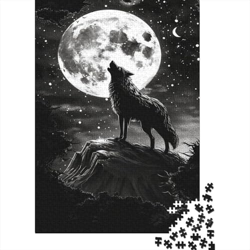 Wolf Puzzle 1000 Teile Für Erwachsene Und Kinder Ab 14 Jahrenfür Stressabbauer Puzzlespiel Erwachsenen Puzzlespiel Puzzel 1000pcs (75x50cm) von RUZZSDIOD