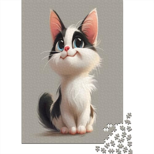 Cute Kat Puzzle 1000 Teile,Puzzle Für Erwachsene, Impossible Puzzle, GesKükenlichkeitsspiel Für Die Ganze Familie,Puzzle Farbenfrohes,Puzzle-Geschenk,RaumdekoRatteion Puzzel 1000pcs (75x50cm) von RVZADEERD