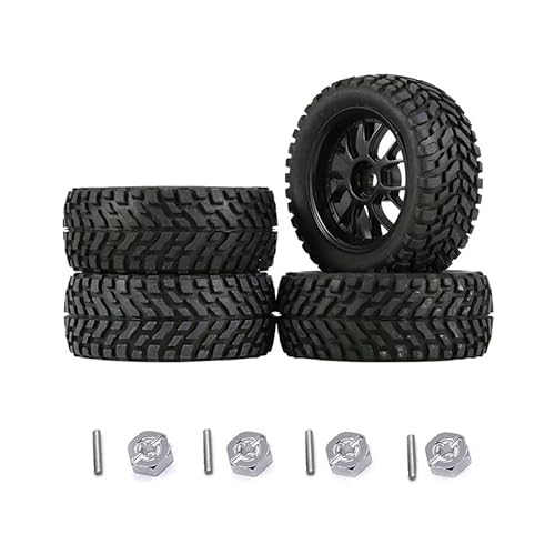 1,9 Zoll 75 mm Off Road Buggy Reifen Rad 12 mm Sechskantnaben for Wltoys 144001 1/14 1/16 1/10 Scx10 Traxxas TRX-4 Tamiya RC Rennwagen von RWEQUTES