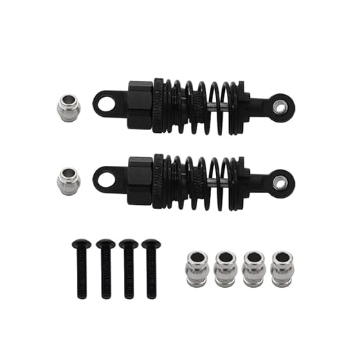 1Set Teile Zubehör Passend for Tamiya TT01 TT02 Metall Hydraulische Stoßdämpfer Stoßdämpfer CNC Fernbedienung Auto 55Mm(Zwart) von RWEQUTES